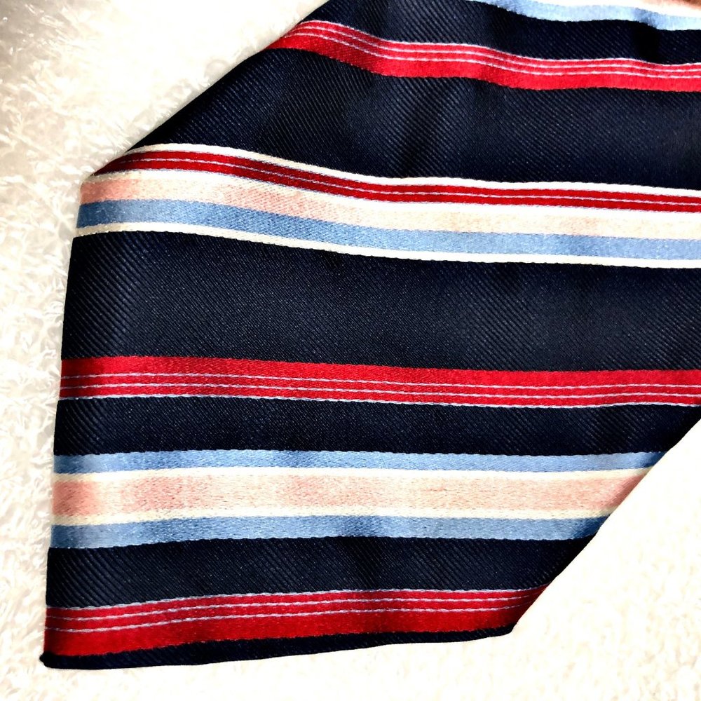 Canali Diagonal Striped Silk Tie - Italy